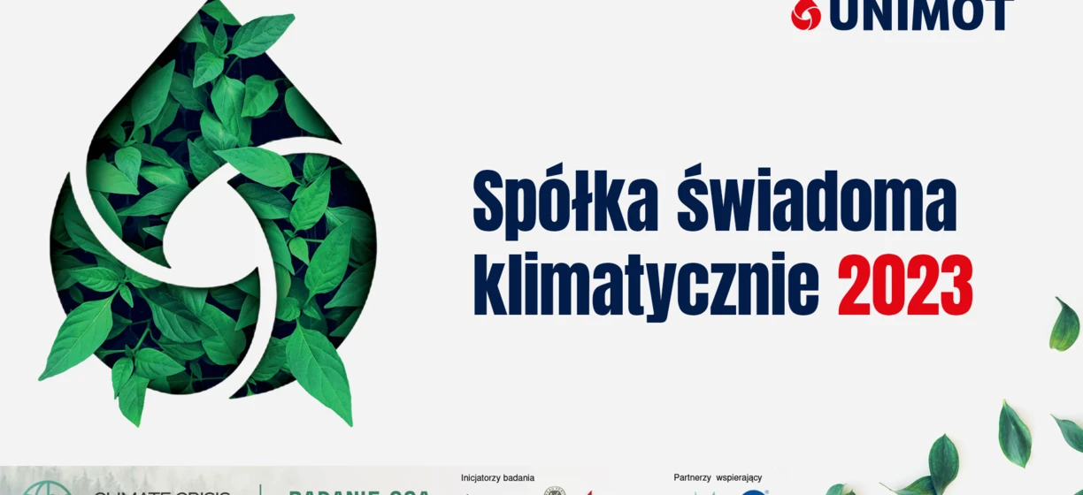 Image featuring a logo for UNIMOT, a company raising awareness about the climate crisis through research and initiatives. Partners like Bureau Veritas and Nove de Julho University support their work for a more sustainable future.